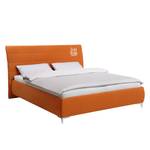 Polsterbett Soft Line Webstoff Stoff TIM: 3 orange - 180 x 200cm