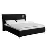 Gestoffeerd bed Soft Line - geweven stof Stof TIM: 10 softblack - 140 x 200cm