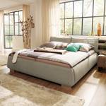 Gestoffeerd bed Soft Pillow geweven stof - Ecrú - 140 x 200cm - Ton-pocketveringmatras - H3 medium