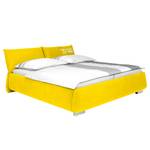 Gestoffeerd bed Soft Pillow geweven stof - Goud - 140 x 200cm - Zonder matras