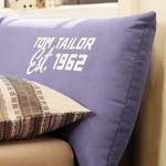 Polsterbett Soft Pillow Webstoff - Violett - 160 x 200cm - Tonnentaschenfederkernmatratze - H3