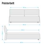 Gestoffeerd bed Soft Pillow geweven stof - Roze - 180 x 200cm - Ton-pocketveringmatras - H2 zacht