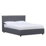 Gestoffeerd bed Tiberio (incl. opbergruimte- - Stof Valona: Grijs - 140 x 200cm