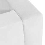 Lit rembourré Tilia I Tissu - Tissu Floreana : Blanc - 140 x 200cm - Forme en T