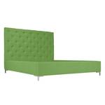 Lit rembourré Tilia I Tissu - Tissu Floreana : Vert - 160 x 200cm - Forme en T