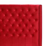 Gestoffeerd bed Nethe fluweel - 180 x 200cm - Rood