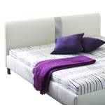 Gestoffeerd bed Umea kunstleer - Wit - 140 x 200cm - Boxspringmatras