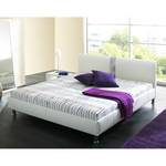 Gestoffeerd bed Umea kunstleer - Wit - 180 x 200cm - Boxspringmatras