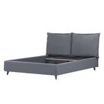 Polsterbett Versa I Stoff Valona: Silber - 160 x 200cm - Kein Bettkasten - Grau