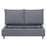 Polsterbett Versa I Stoff Valona: Silber - 160 x 200cm - Kein Bettkasten - Hellbraun