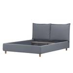 Polsterbett Versa I Stoff Valona: Silber - 160 x 200cm - Kein Bettkasten - Hellbraun