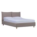 Gestoffeerd bed Versa I Stof Valona: Beige - 180 x 200cm - Geen opbergruimte - Lichtbruin