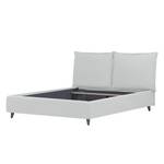 Gestoffeerd bed Versa I Stof Valona: Crèmekleurig - 180 x 200cm - Geen opbergruimte - Grijs