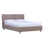 Polsterbett Versa II Stoff Valona: Beige - 140 x 200cm - Kein Bettkasten - Hellbraun