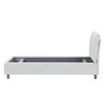 Polsterbett Versa II Stoff Valona: Creme - 140 x 200cm - Kein Bettkasten - Hellbraun