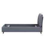 Polsterbett Versa II Stoff Valona: Silber - 140 x 200cm - Kein Bettkasten - Grau