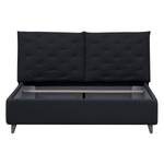 Gestoffeerd bed Versa II Stof Valona: Antraciet - 160 x 200cm - 1 opbergruimte - Grijs