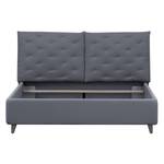 Polsterbett Versa II Stoff Valona: Silber - 160 x 200cm - 1 Bettkasten - Grau