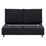 Gestoffeerd bed Versa II Stof Valona: Antraciet - 180 x 200cm - Geen opbergruimte - Grijs