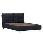 Gestoffeerd bed Versa II Stof Valona: Antraciet - 90 x 200cm - 1 opbergruimte - Grijs