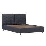 Gestoffeerd bed Versa II Stof Valona: Grijs - 90 x 200cm - 1 opbergruimte - Grijs