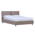 Gestoffeerd bed Versa III Stof Valona: Beige - 140 x 200cm - Geen opbergruimte - Grijs