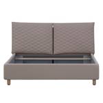 Polsterbett Versa III Stoff Valona: Beige - 140 x 200cm - 1 Bettkasten