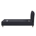 Polsterbett Versa III Stoff Valona: Anthrazit - 160 x 200cm - Kein Bettkasten