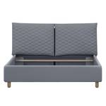 Polsterbett Versa III Stoff Valona: Silber - 180 x 200cm - Kein Bettkasten