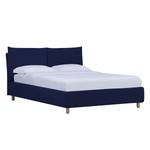 Gestoffeerd bed Versa III Stof Valona: Donkerblauw - 90 x 200cm - 1 opbergruimte