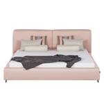 Gestoffeerd bed Vesta I geweven stof - Roze - 180 x 200cm