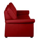 Bankenset Grimsby (3-zitsbank, 2-zitsbank en fauteuil) - rood echt leer