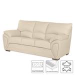 Bankenset Luzzi (3-zitsbank, 2-zitsbank en fauteuil) - beige echt leer