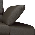Set di divani imbottiti Masca 3 e 2 sedute - Tessuto strutturato Grigio/Marrone