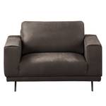 Fauteuil Ramilia Aspect cuir vieilli - Gris marron