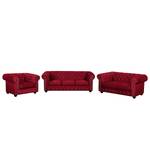 Bankstellen Torquay I (3-zitsbank, 2-zit (3-zitsbank, 2-zitsbank, fauteuil) - microvezel - Rood