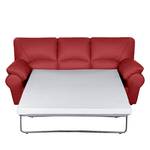 Meubelset Torsby (3-zitsbank, 2-zitsbank en fauteuil) - rood echt leer