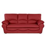 Meubelset Torsby (3-zitsbank, 2-zitsbank en fauteuil) - rood echt leer