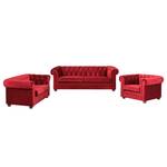 Meubelset Upperclass fluweel - Rood