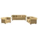 Ensemble de salon Upperclass Velours Avec coussins - Beige