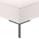 Gestoffeerde hocker Ampio geweven stof Stof Floreana: Beige - Grijs