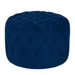 Pouf Bayard Velours - Bleu marine - Largeur : 60 cm