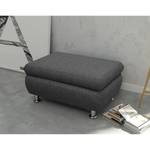 Pouf repose-pieds Belzoni Tissu - Anthracite