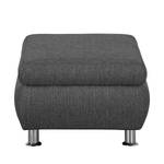 Pouf repose-pieds Belzoni Tissu - Anthracite