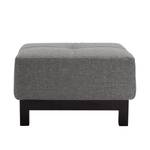 Gestoffeerde hocker Bifrost geweven stof Stof Twist: Charcoal