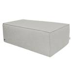 Pouf repose-pieds Big Cube Tissu structuré - Tissu TBO : 39 powder grey