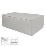 Pouf repose-pieds Big Cube Tissu structuré - Tissu TBO : 39 powder grey