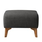 Pouf repose-pieds Bora II Tissu Tissu Milan : Anthracite