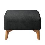 Pouf repose-pieds Bora II Tissu Tissu Saia: Anthracite