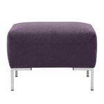 Polsterhocker Bora Webstoff Webstoff Anda II: Violett - Edelstahl